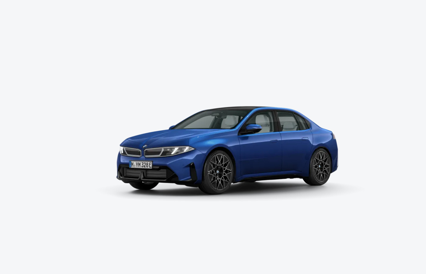 BMW i3 세단 전면부가 보이는 대표 이미지