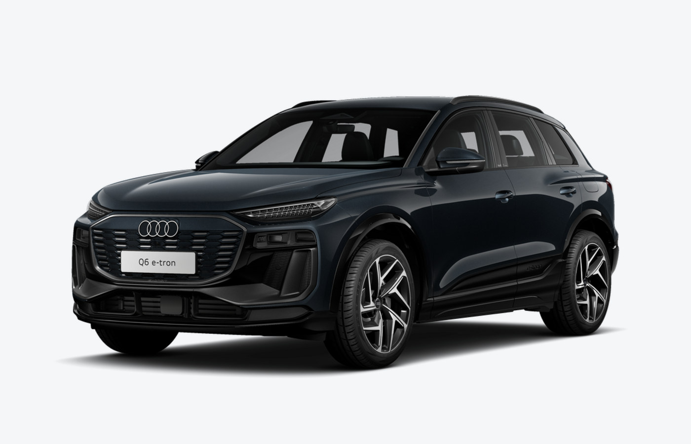 아우디 Q6 e-tron 전면부가 보이는 대표 이미지