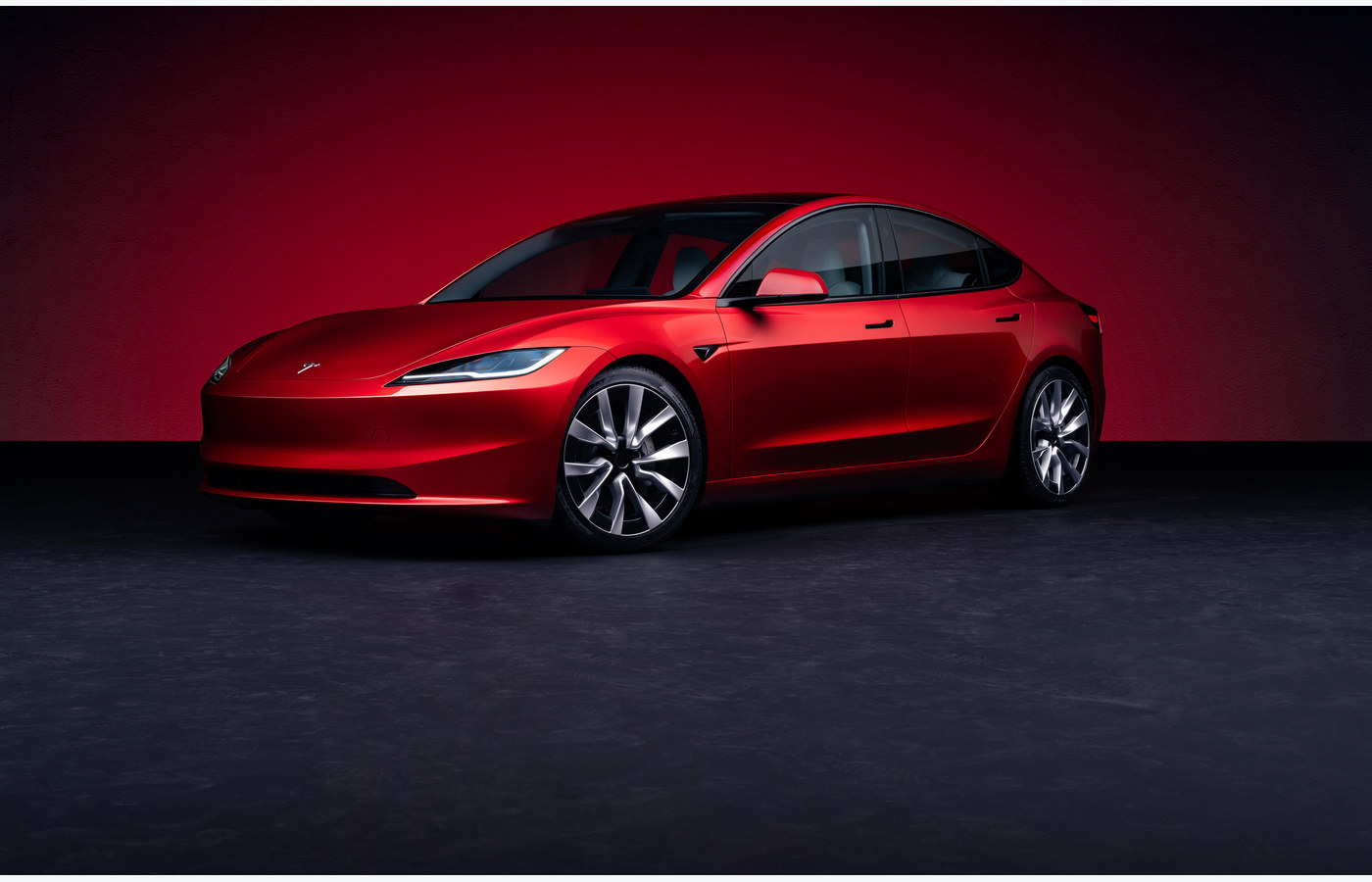 테슬라 Model 3 전면부가 보이는 대표 이미지